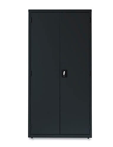 OIF 72"H Steel Storage Cabinet with 5 Shelves, Black (CM7218BK)