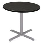 Regency Cain 30" Round Laminate X Base Breakroom Table, Ash Grey (TB30RNDAGGY)
