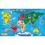 Melissa & Doug World Map Floor Puzzle, 33 Pieces (LCI446)