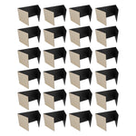 18" x 48" Black Corrugated Study Carrel (5/32") - Pack of 24