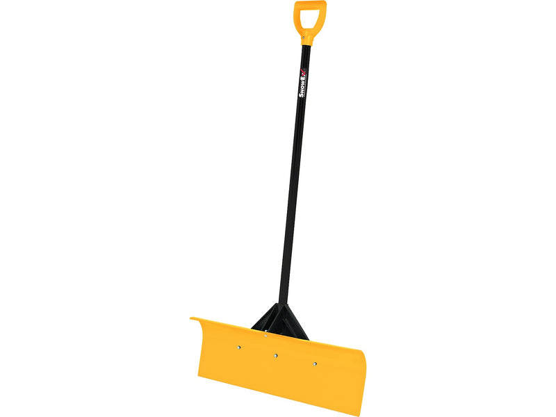 SnowEx Heavy-Duty Pusher Snow Shovel, 30"W Blade, Yellow/Black (SP-30)