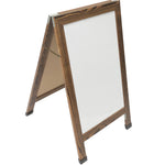 Excello Global Products Indestructible A-Frame Whiteboard, 40" x 22", Brown (EGP-HD-0538-BN)