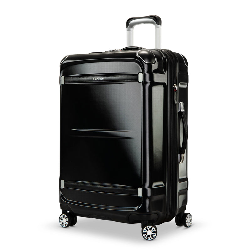 Ricardo Beverly Hills Rodeo Drive 2.0 25" Hardside  Suitcase, 8-Wheeled Spinner, Black (098-25-BLK-4VP)