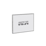 Azar Sign Holder, 10" x 8", Horizontal, Wall Mounted, Clear, Acrylic, 10/Pack (129926)
