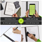 Rocketbook Core Reusable Smart Notebook, 8.5" x 11", Lined Ruled, 32 Sheets, Teal (EVR2-L-RC-CCE)