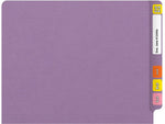 Medical Arts Press Reinforced End Tab File Folder, Straight Cut, Letter-Size, Lavender, 50/Box (S-01502-LAV)