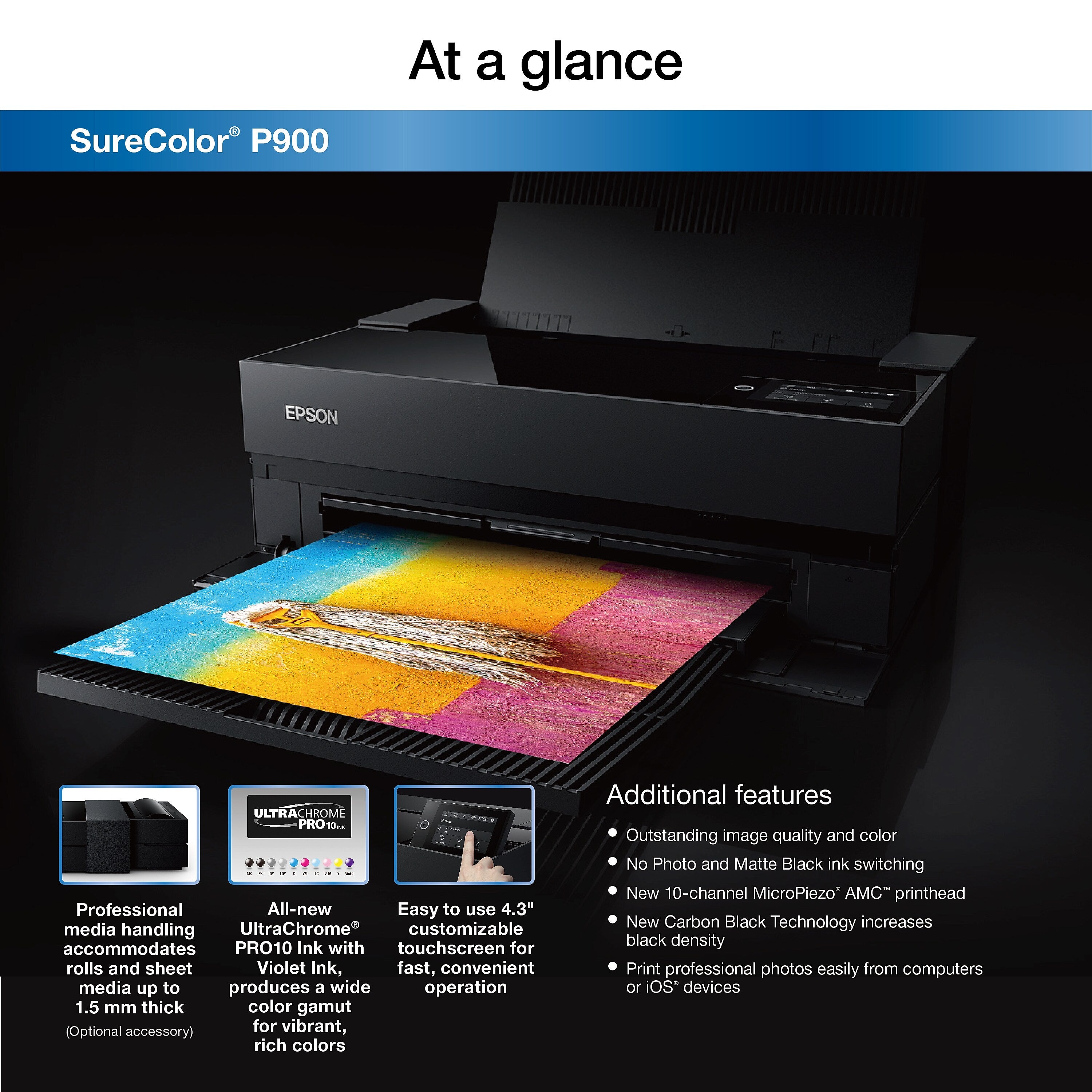 Epson SureColor P900, Wide Format Inkjet Printer (C11CH37201)
