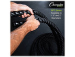 Champion Sports RHINO 50' Training Rope, Black (RPT1550)