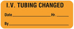 I.V. Tubing Change Label, 2-1/4" x 7/8"