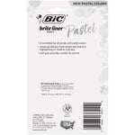 BIC Brite Liner Stick Highlighter with Grip, Chisel Tip, Assorted Colors, 6/Pack (GBLDP61-AST )