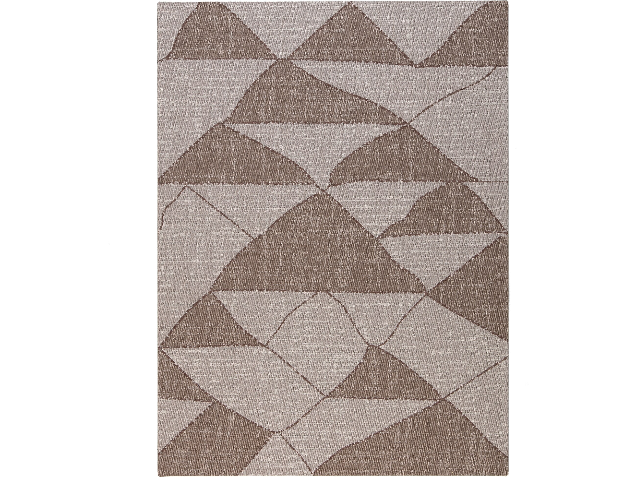 Anji Mountain Rug'd Dormis Carpet & Hard Floor Chair Mat, 36" x 48", Brown/Beige Polyester (AMB9038)