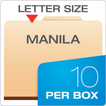 Pendaflex Classification Folder, 1-Dividers, 1 3/4" Expansion, Letter Size, Manila, 10/Box (23700P)