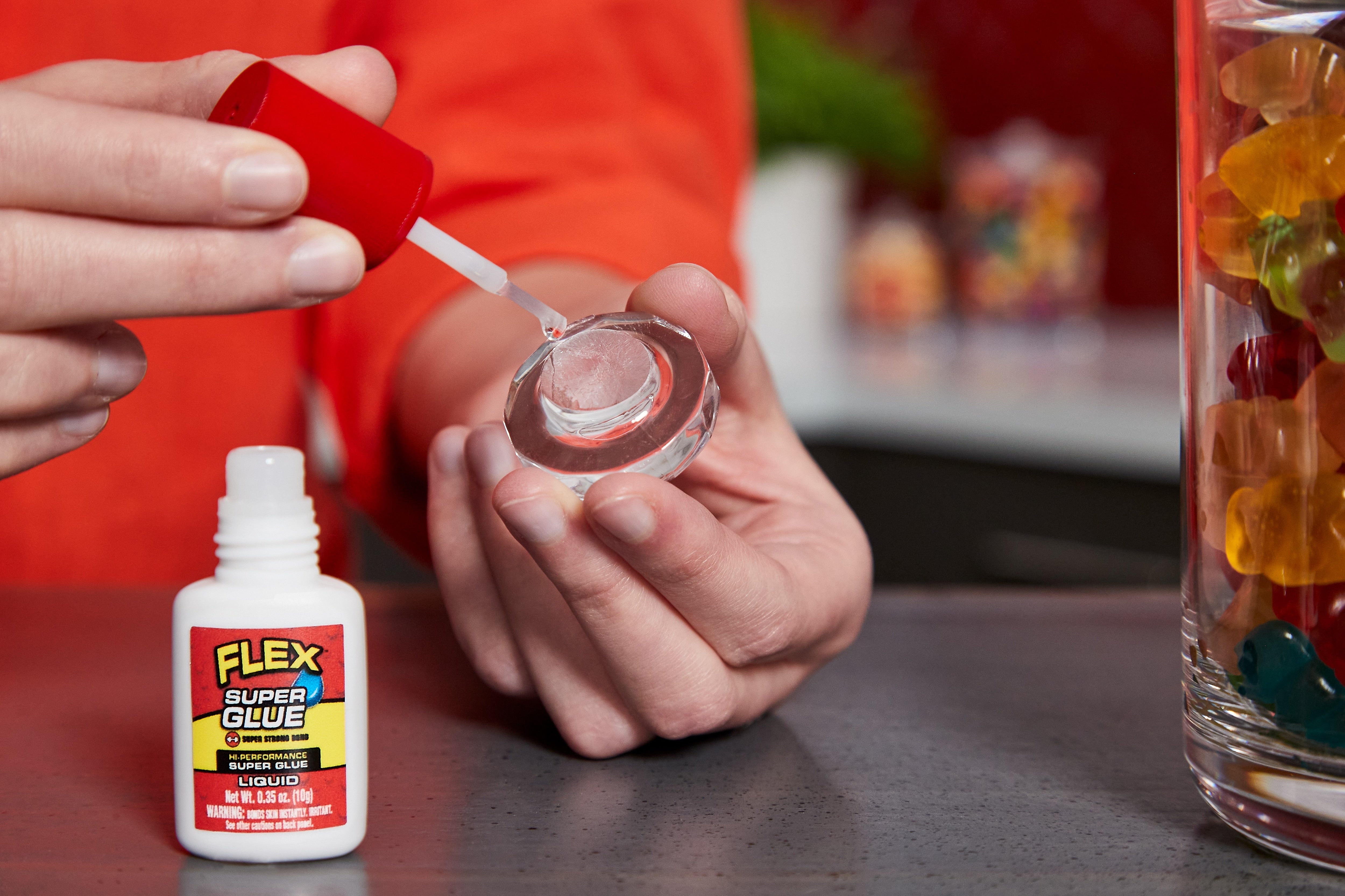 Flex Seal Brush-On Liquid Super Glue, 0.35 oz., Clear, 8/Pack (SGLIQ10BT-CS)