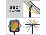 Excello Global Products Indoor/Outdoor Floor Sign, 12.2" x 48", Black (EGP-HD-0516)