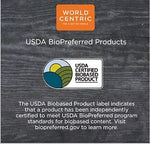 World Centric #3 No Tree Folded Takeout Containers, 65 oz., 6.25" x 8.7" x 2.5", Natural, Sugarcane, 200/Carton (TONT3)