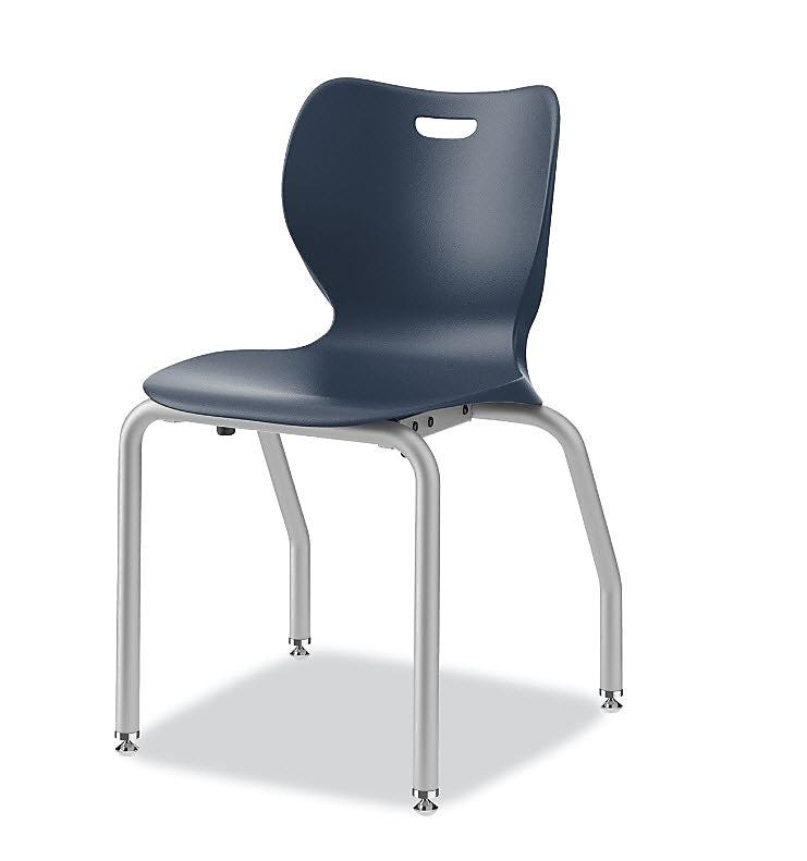 HON SmartLink 18" Student Stacking Chair, Polymer, Regatta/Platinum, 4/Carton (HONSL4L18EREP)