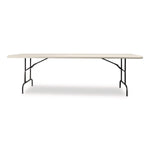 AbilityOne SKILCRAFT 8' x 30" Folding Table, Platinum Gray (7105-01-724-1198)