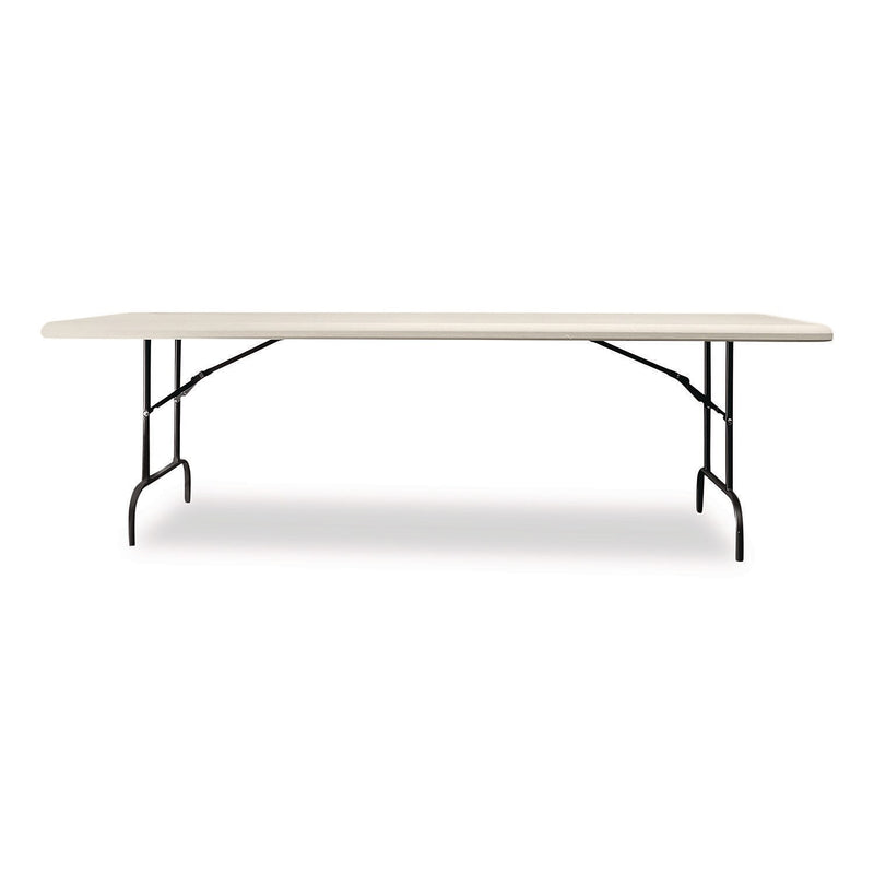 AbilityOne SKILCRAFT 8' x 30" Folding Table, Platinum Gray (7105-01-724-1198)