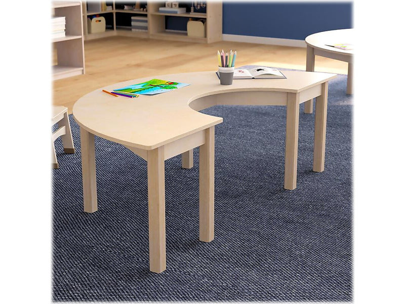 Flash Furniture Bright Beginnings Hercules 59" Semi-Circle Table, Beech (MK-ME088014-GG)