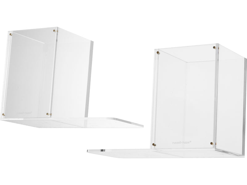 Russell+Hazel Acrylic Bookend, 5.15"H, Clear, 2/Set (49793)