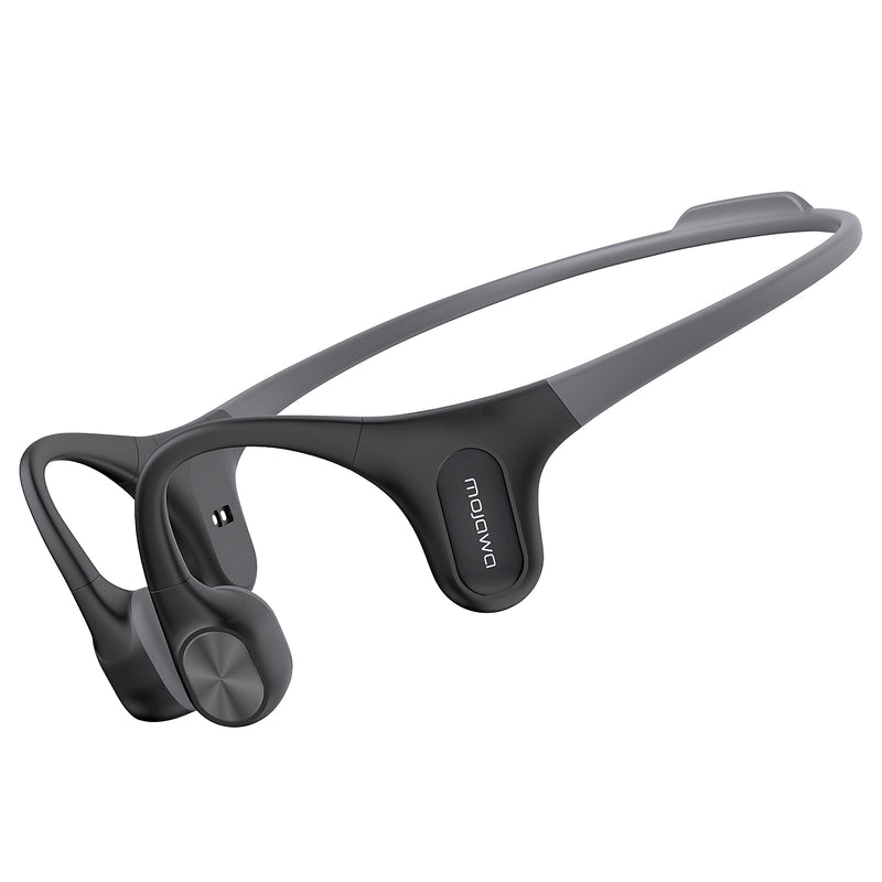Mojawa Run Air/Mojo 2 Wireless Bone-Conduction Open-Ear Waterproof Headphones, Bluetooth, Black (RA-BK-GL-01)