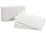 Oxford Unruled Index Cards, 3 x 5, White, 100/Pack