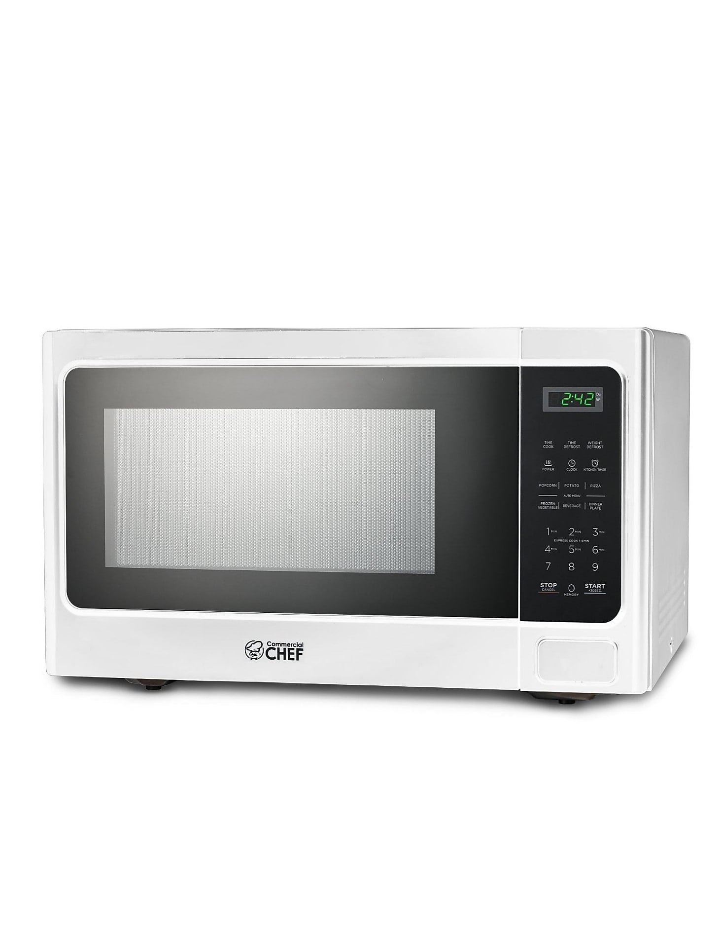 Commercial Chef 1.3 Cu. Ft. Countertop Microwave, White (CHM13MW6)