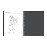 2026 Blue Sky Passages 8.5" x 11" Calendar Year Weekly & Monthly Planner, Plastic Cover, Gray (100008-26)