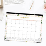 2026 Day Designer for Blue Sky Coming Up Roses Blush 22" x 17" Monthly Desk Calendar (138198-26)