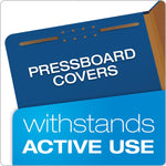 Pendaflex Pressboard Classification Folder, 1-Dividers, 1 3/4" Expansion, Letter Size, Dark Blue, 10/Box (23732P)