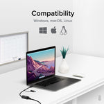 Plugable 2.5G USB C and USB to Ethernet Adapter, 2-in-1 Adapter
