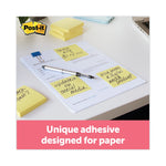 Post-it® Pop-up Super Sticky Dispenser Notes, Cabinet Pack, 3" x 3", Canary Yellow, 90 Sheets/Pad, 18 Pads/Pack