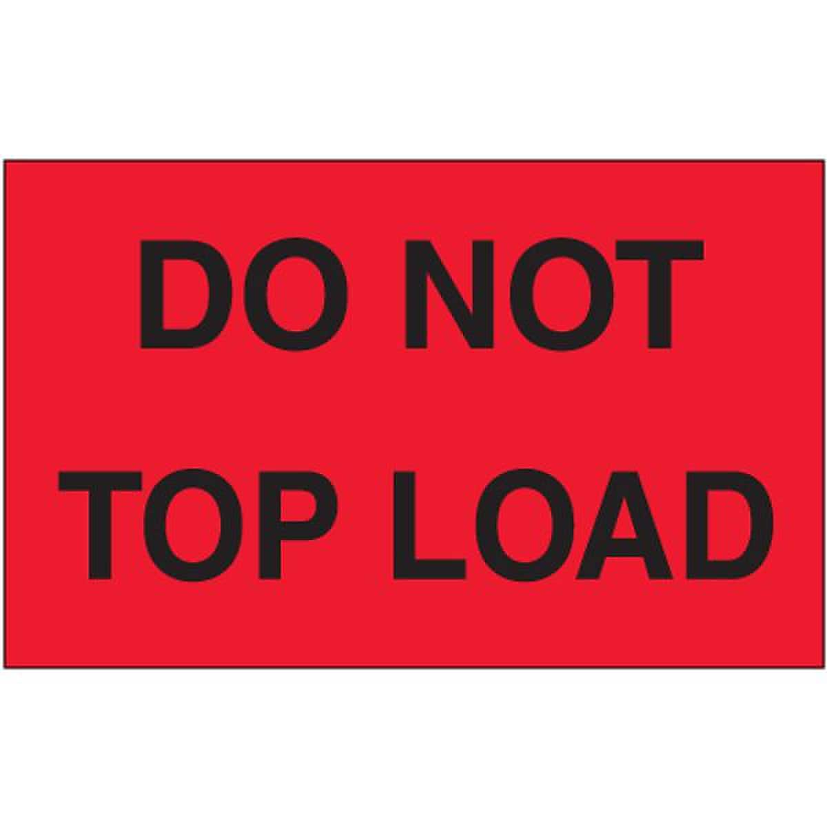 Do Not Top Load Special Handling Label, 3" x 5"