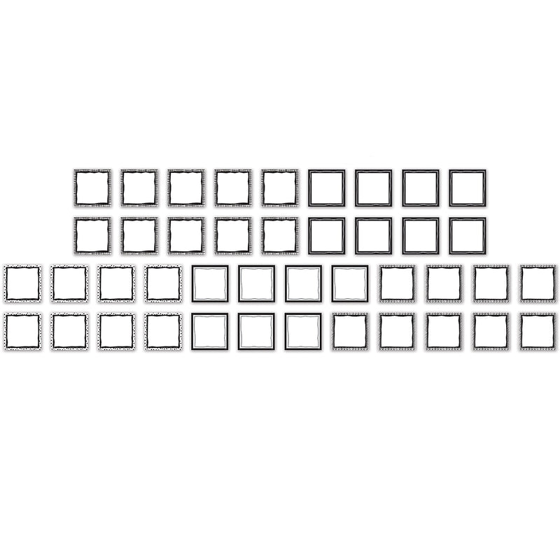 Teacher Created Resources Black and White Floral Be Kind Bulletin Board Set, 60/Set (TCR6801)