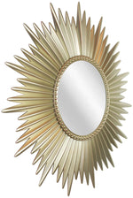 Infinity Instruments Sunburst Gold Plastic Framed Wall Mirror, 24" (20260GD-MR)