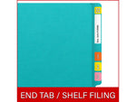 Medical Arts Press Heavy-Duty End Tab File Folder, Straight Cut, Letter Size, Light Blue, 40/Box (S-09459-LBL)