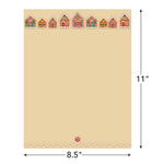 Great Papers! Holiday Stationery Letterhead Gingerbread Sugarplum, Multicolor, 50/Sheets (2024033)