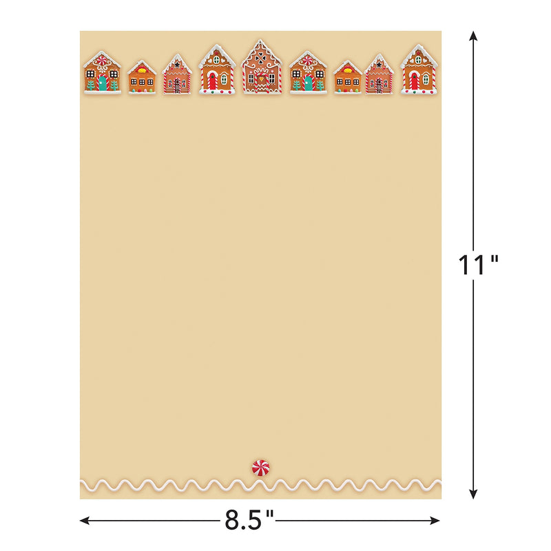 Great Papers! Holiday Stationery Letterhead Gingerbread Sugarplum, Multicolor, 50/Sheets (2024033)