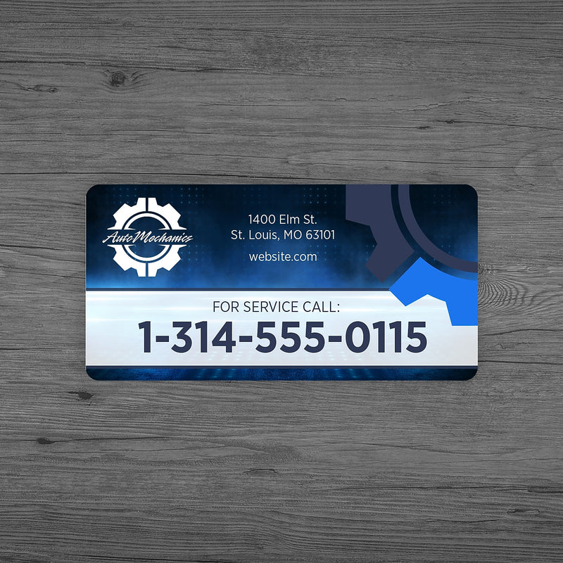 Full Color Advertising Label, Rectangle, 1-1/2" x 3", white gloss, Qty 1000