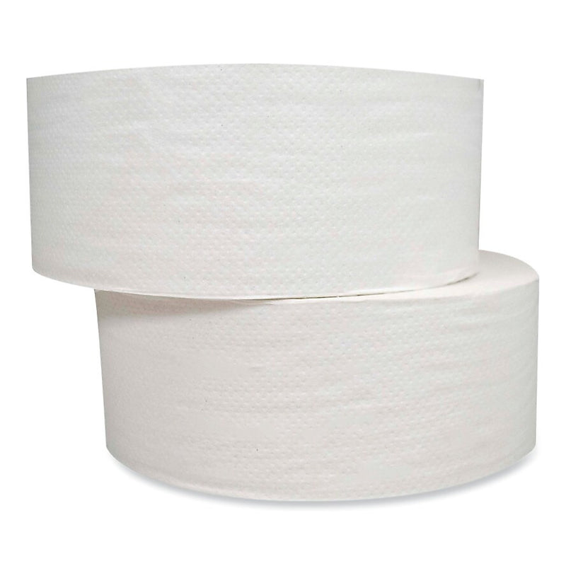 Jumbo JRT Bath Tissue, Septic Safe, 2-Ply, White, 3.25" x 720 ft, 12 Rolls/Carton (GEN202)