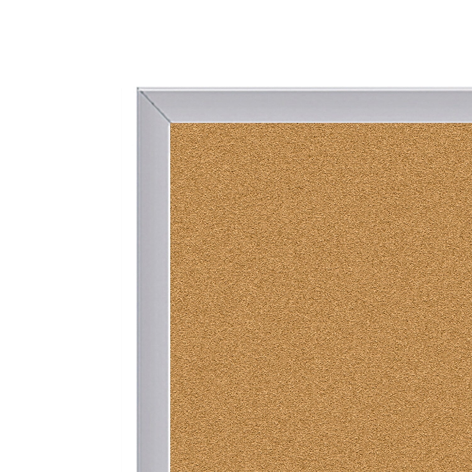 Ghent Chocolate Cork Bulletin Board, Aluminum Frame, 4' x 7' (AKCH47)