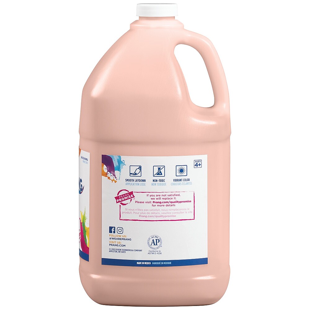 Prang Ready-to-Use Tempera Paint, Peach, 128 oz. (DIX22834)