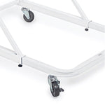AdirOffice Metal Mobile File Cart with Lockable Wheels, White (613-WHI-KIT1)