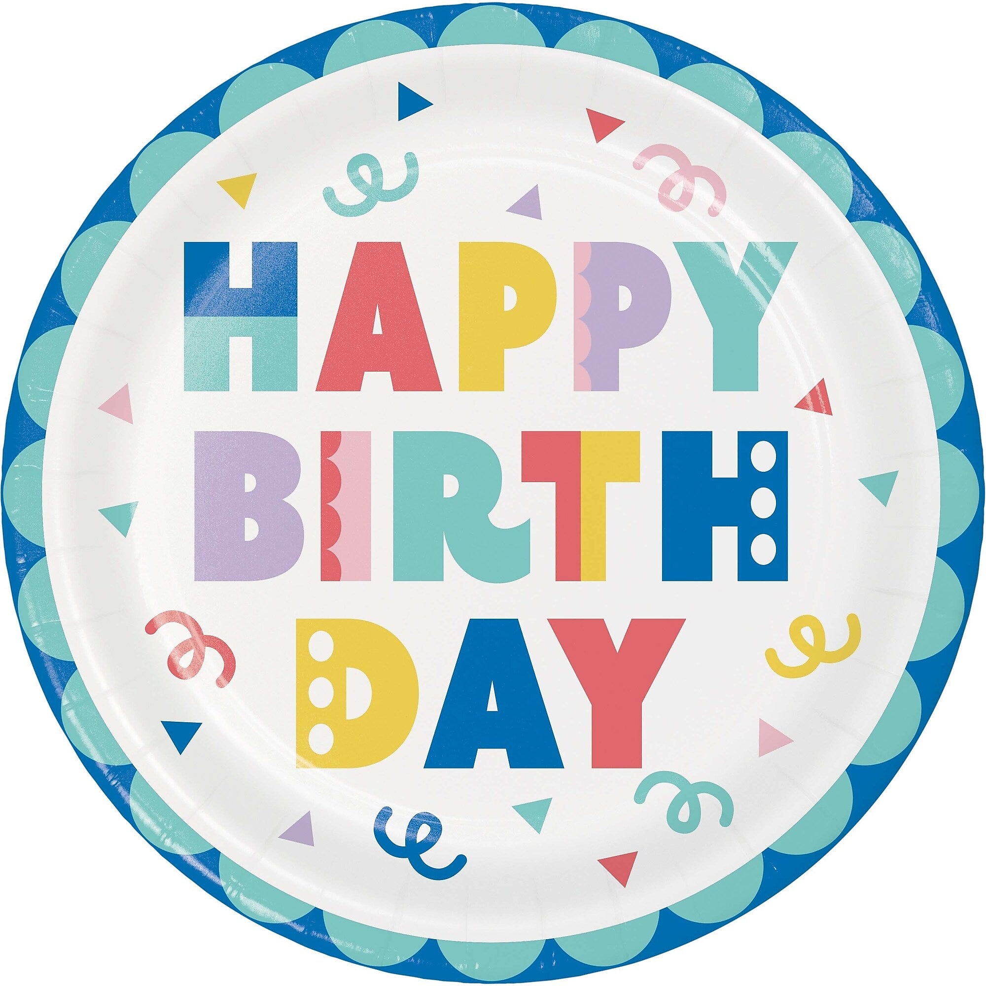 Creative Converting Party Patterns Birthday Plates and Napkins Kit, Multicolored, 48/Pack (DTC9507E2G)