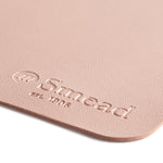 Smead Small Vegan Leather Anti-Slip Desk Pad, 23.6" x 13.7", Light Pink (SMD64839)