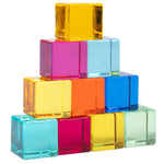 TickiT Gem Cubes, Multicolored, 10/Set (CTU73550)
