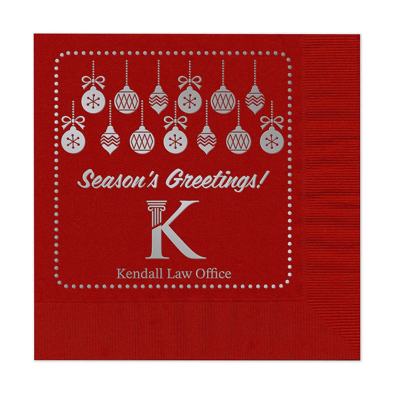 Claret Luncheon Napkin - Foil Imprint, 100/BX