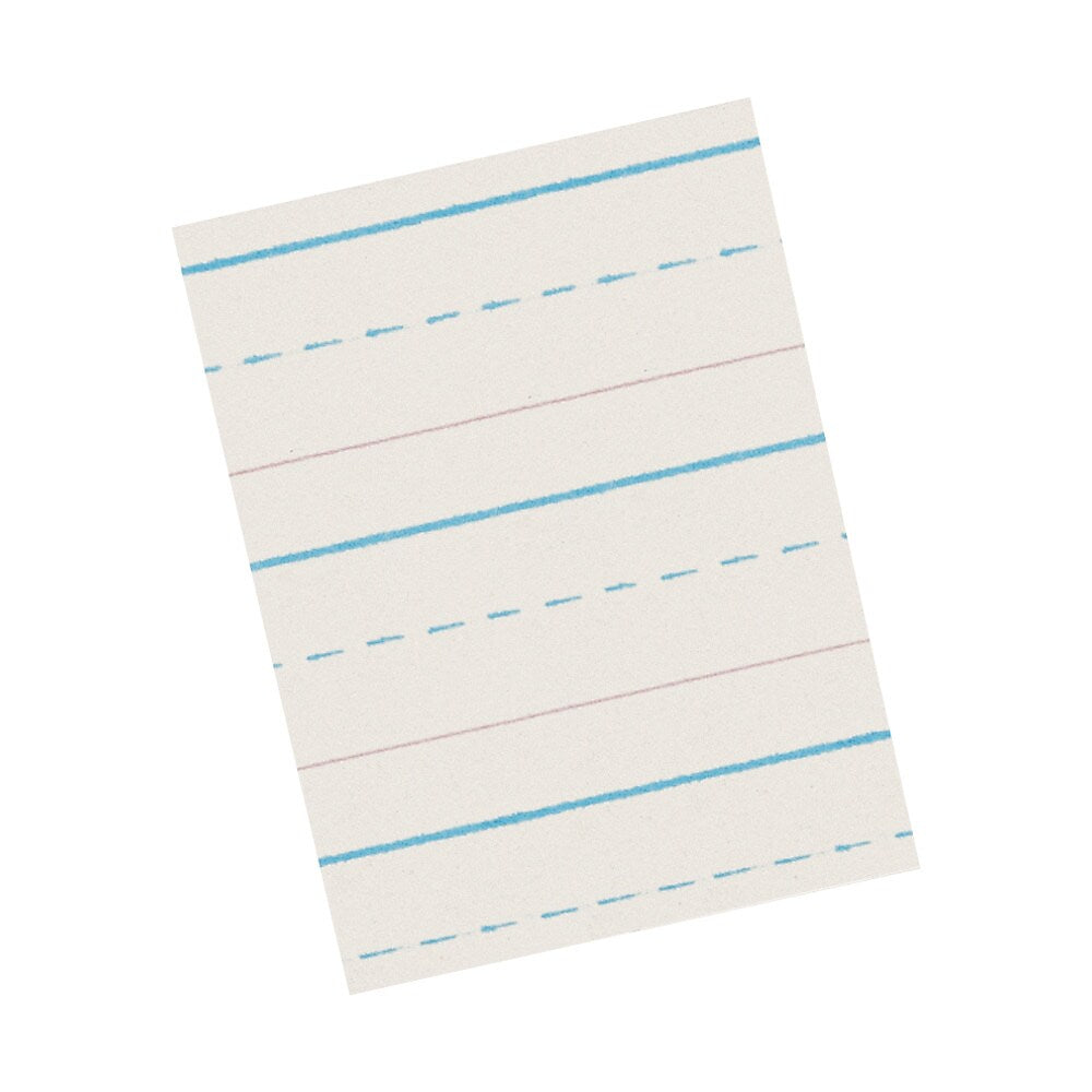 Pacon 8.5" x 11" Newsprint Handwriting Paper, 1/2" x 1/4" x 1/4" Ruled, 500 Sheets/Pack, 3 Packs (PAC2696-3)