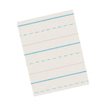 Pacon 8.5" x 11" Newsprint Handwriting Paper, 1/2" x 1/4" x 1/4" Ruled, 500 Sheets/Pack, 3 Packs (PAC2696-3)