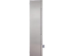 Aunt Flow Model O Stainless Steel Tampon and Pad Dispenser, Steel/White (AF-DISP-OWMS-1)
